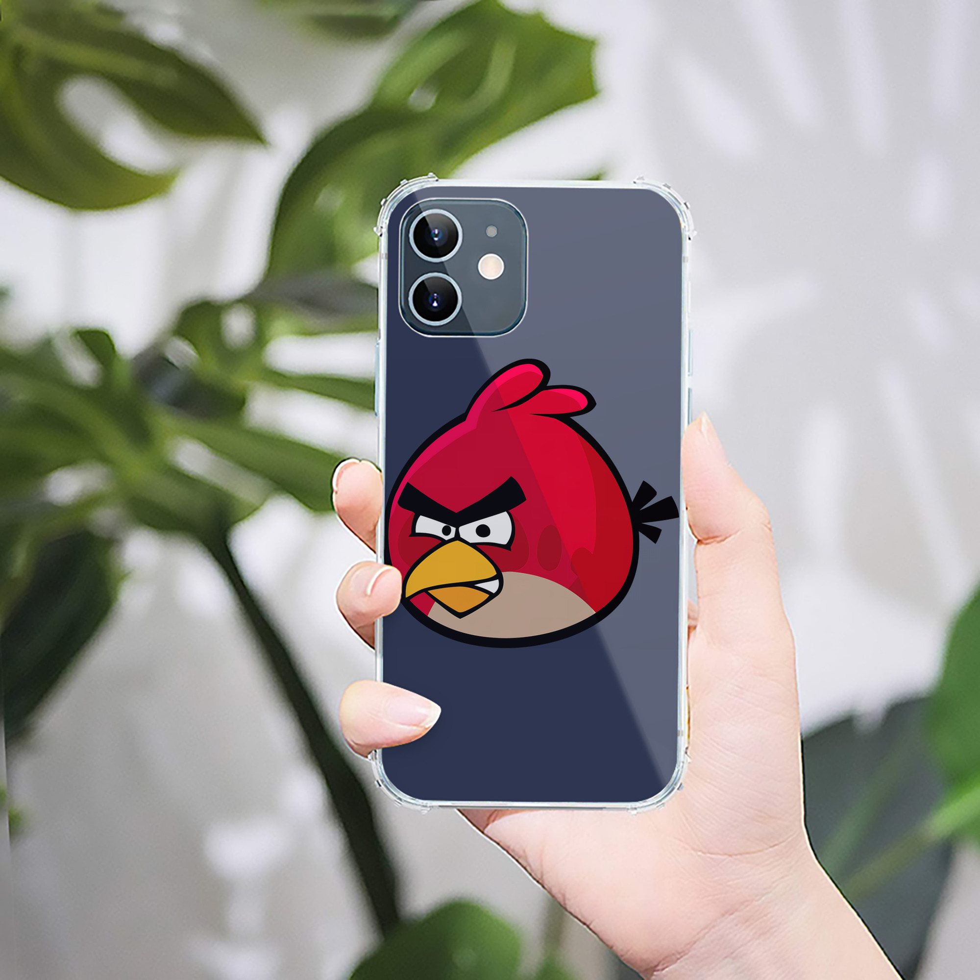 （画像用） Angry Birds アングリーバード 【iPhone 12シリーズ対応】透明スマホケース（クリアソフトケース）
